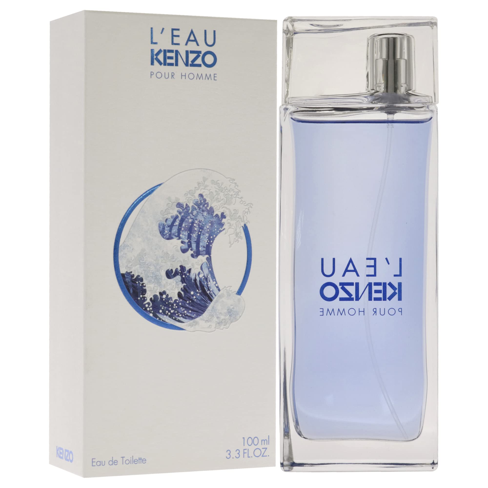 Kenzo L'Eau Pour Homme bottle resting on a surface