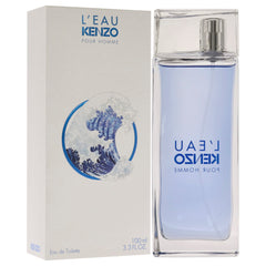 Kenzo L'Eau Pour Homme bottle resting on a surface