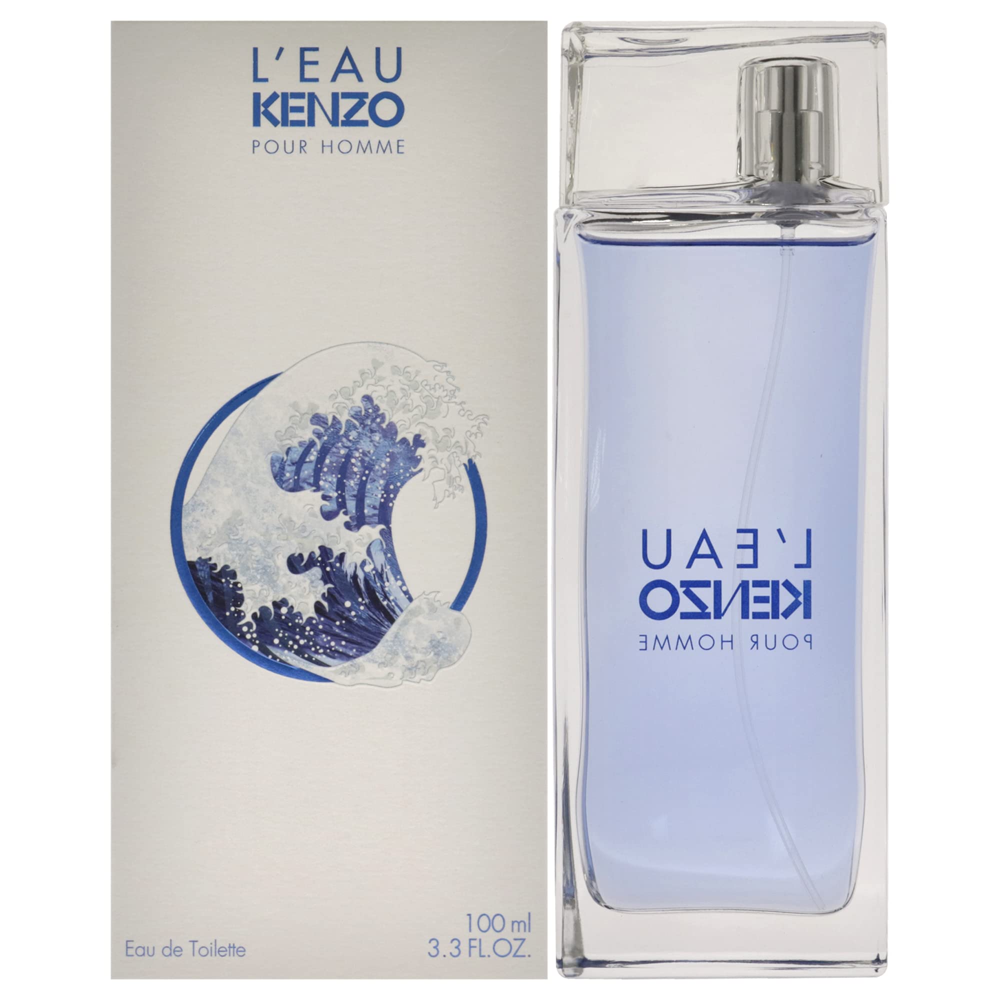 Kenzo L'Eau Pour Homme box packaging and branding