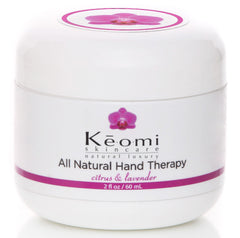 Keomi Skincare Gift Set box with ivory embossed lid and ribbon
