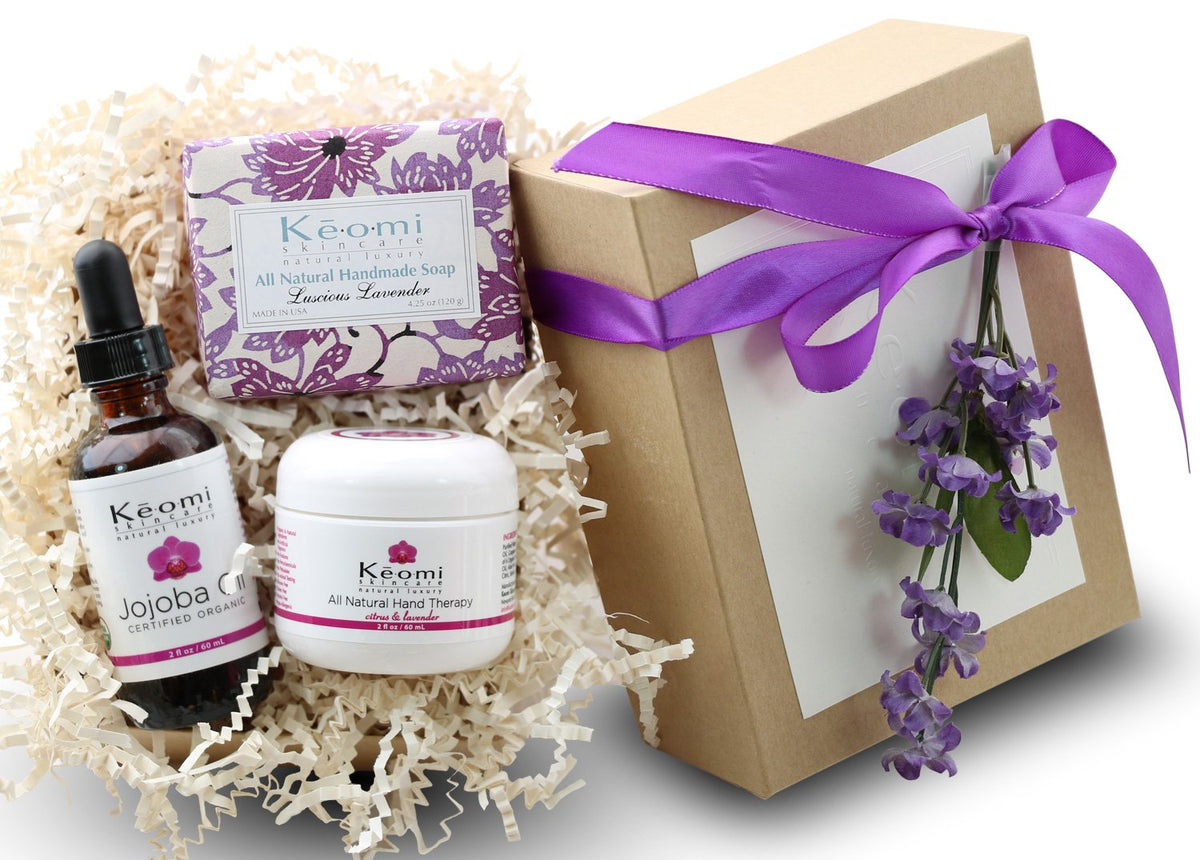 Keomi Skincare lavender soap bar 4.5oz for a relaxing cleanse with lavender aroma