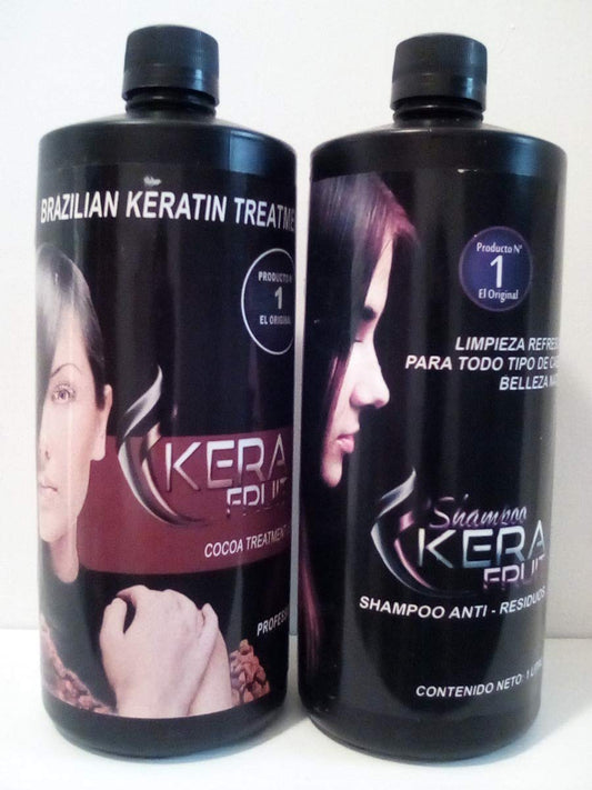 KERA FRUIT Chocolate Keratin bottle for smooth, frizz-free hair.