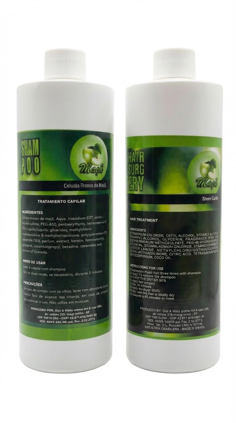 KERA FRUIT shampoo bottle label close-up highlighting ingredient list