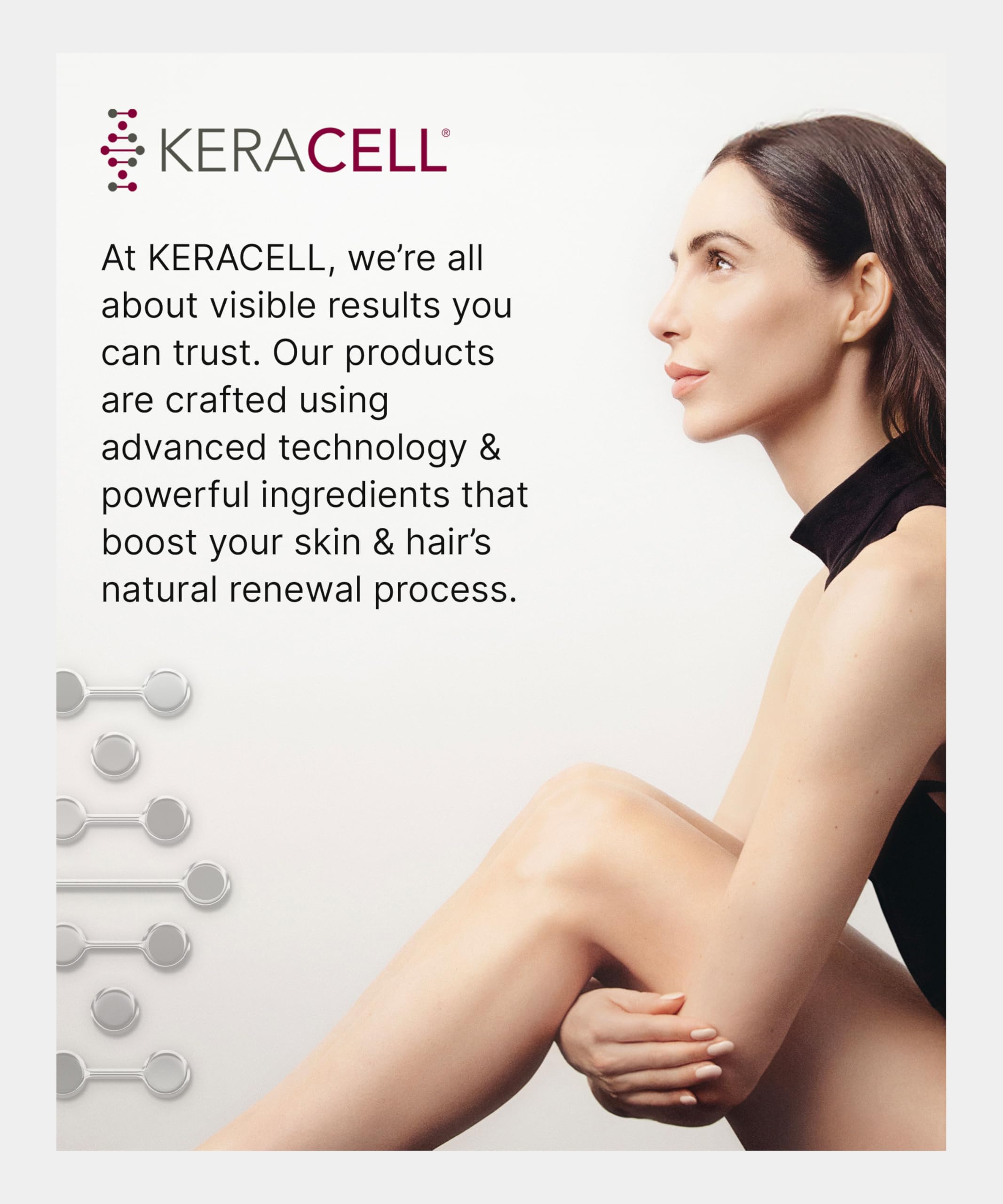 Keracell Invigorating Shampoo display on vanity for daily scalp care