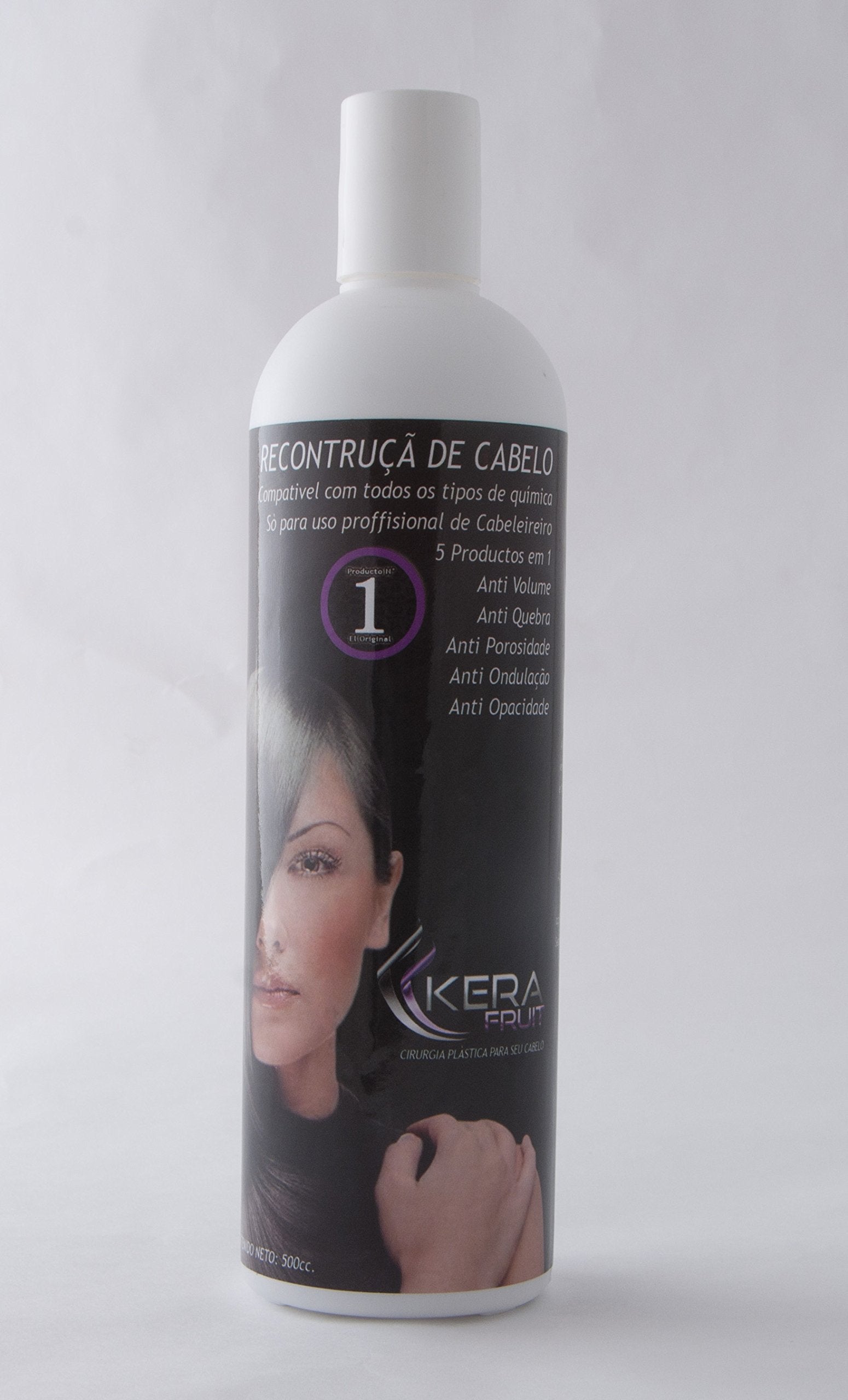 KERA FRUIT keratin kit finished hair with smooth texture.