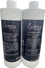 KERA FRUIT treatment application on hair reveals keratin shine