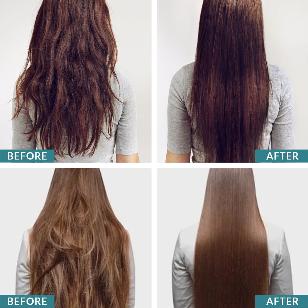 Application step illustration hints at simple at-home smoothing process with Keragen