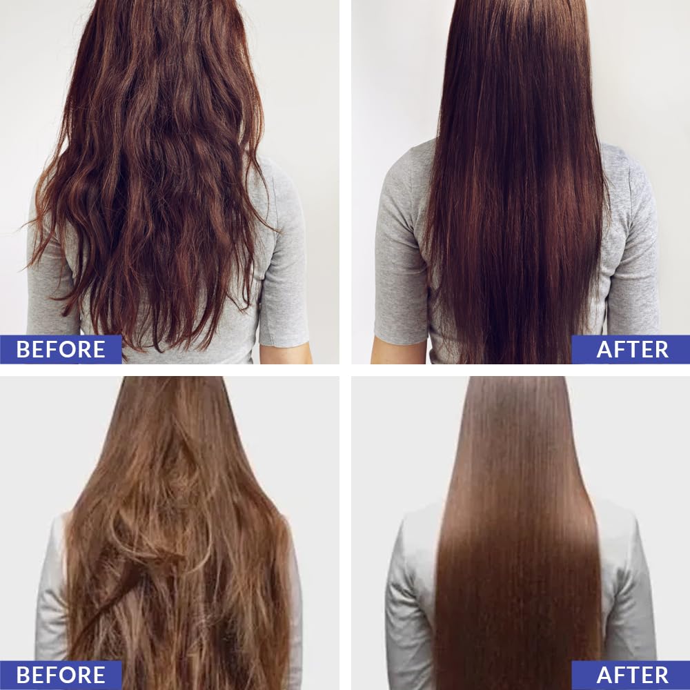 Keragen color-safe straightening solution preserves vibrancy on colored hair