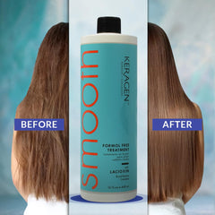 Keragen fine-to-medium hair transformation with smoother texture