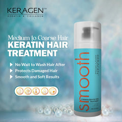 Keragen keratin collagen blend reinforces strands for improved strength