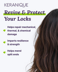 Keranique biotin-enriched shampoo promotes healthier manageability for dry hair