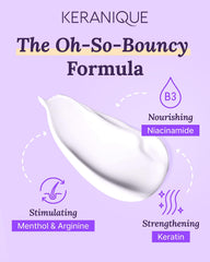 Keranique Conditioner application shot highlights easy massage and even distribution