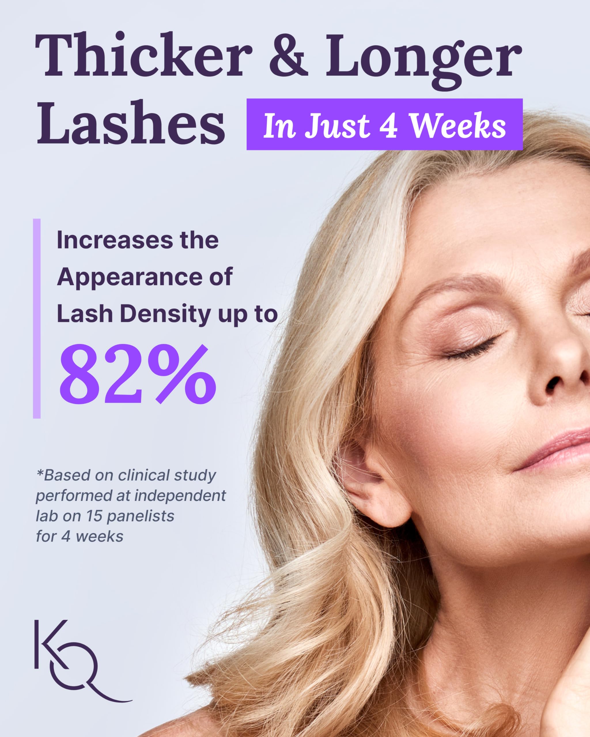 Keranique Lash Growth Serum wand applicator for precise lash line application and control