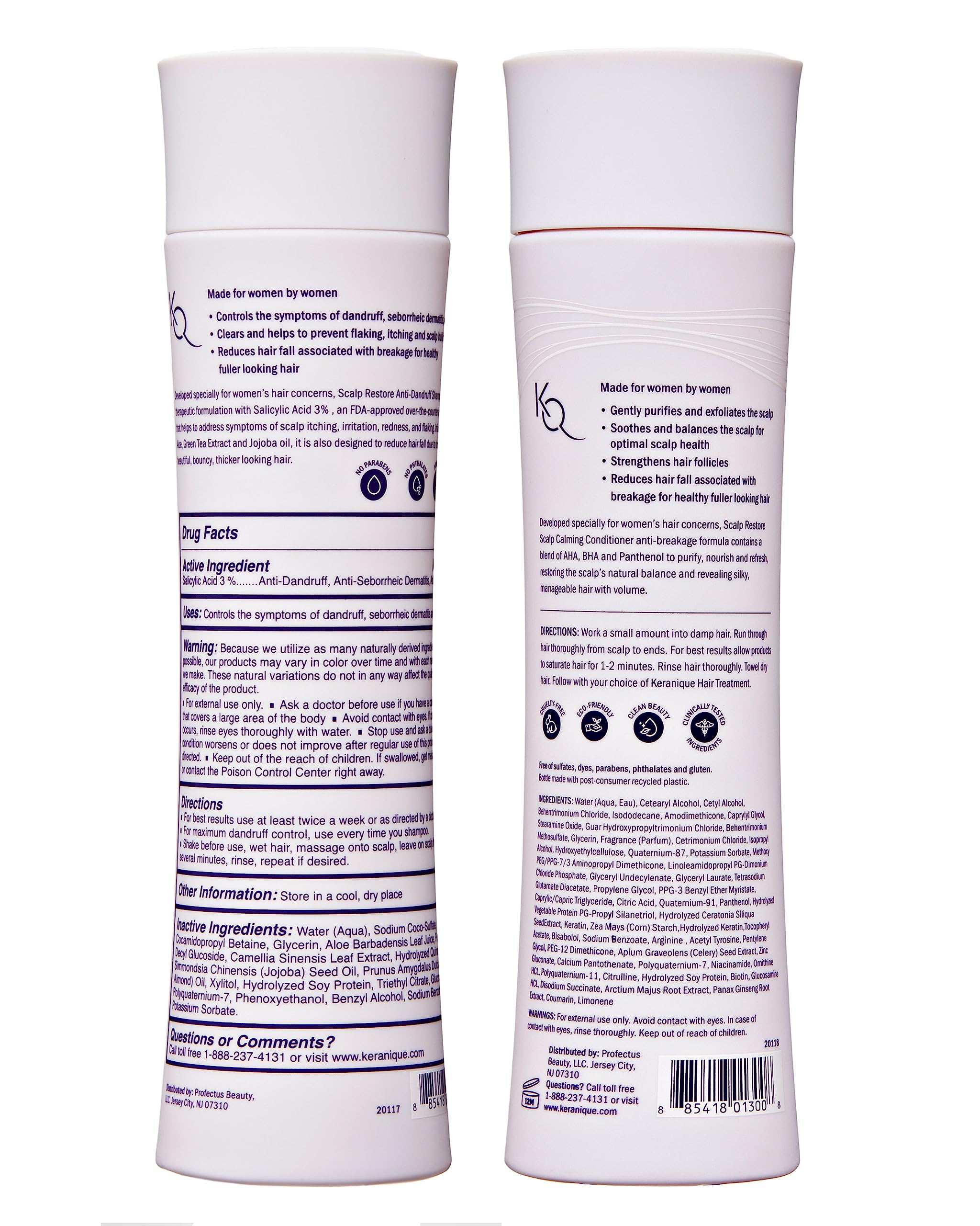 Keranique product packaging front conveying trust from millions of users.