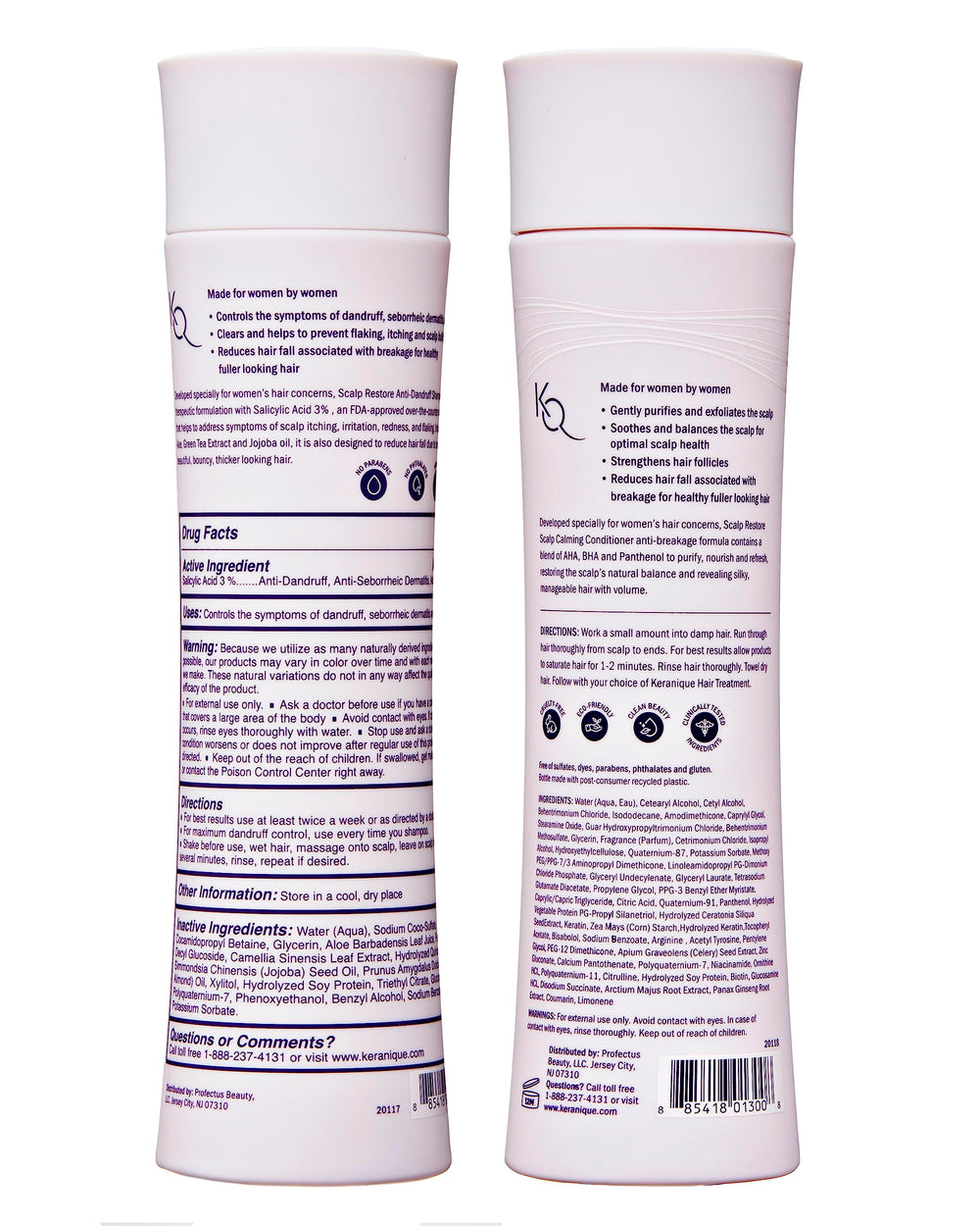 Keranique product packaging front conveying trust from millions of users.