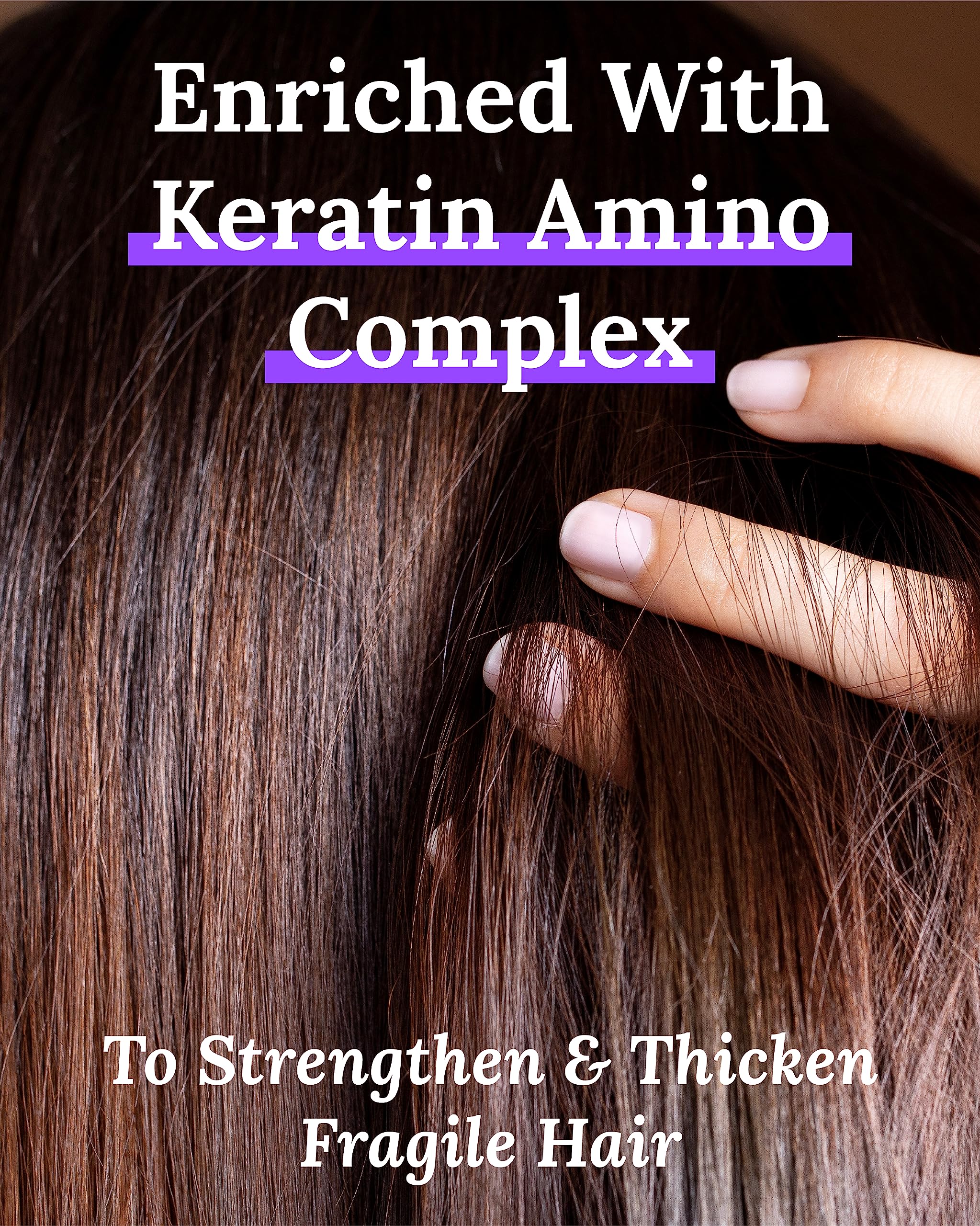 Keranique scalp-care routine with serum in action for comfortable wear.