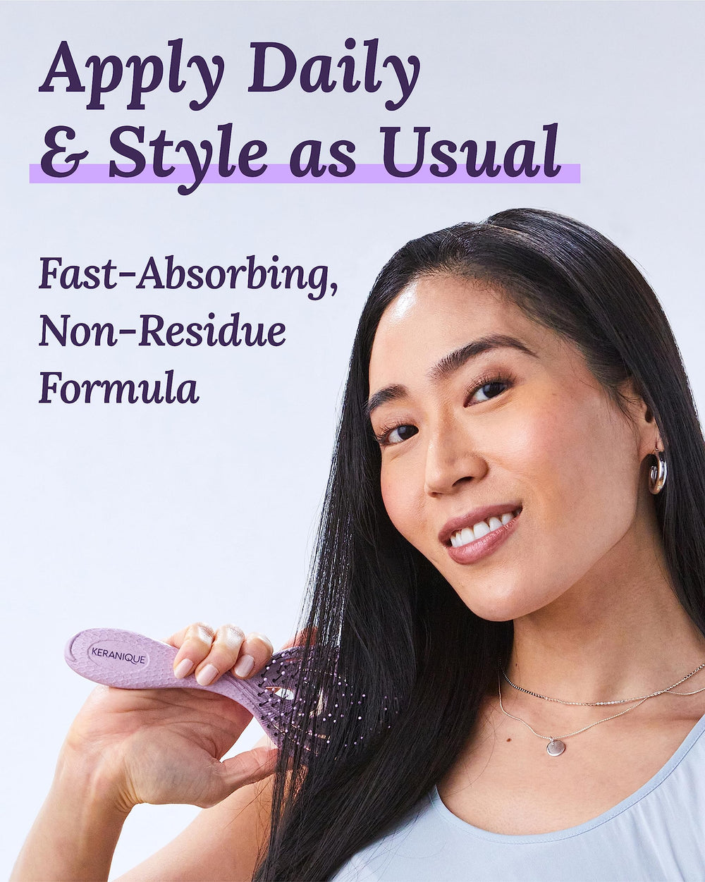 Keranique Hair Thickening Serum texture looks light and fast-absorbing.