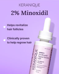 Keranique Wellness Illustration suggests fuller-looking hair with routine.