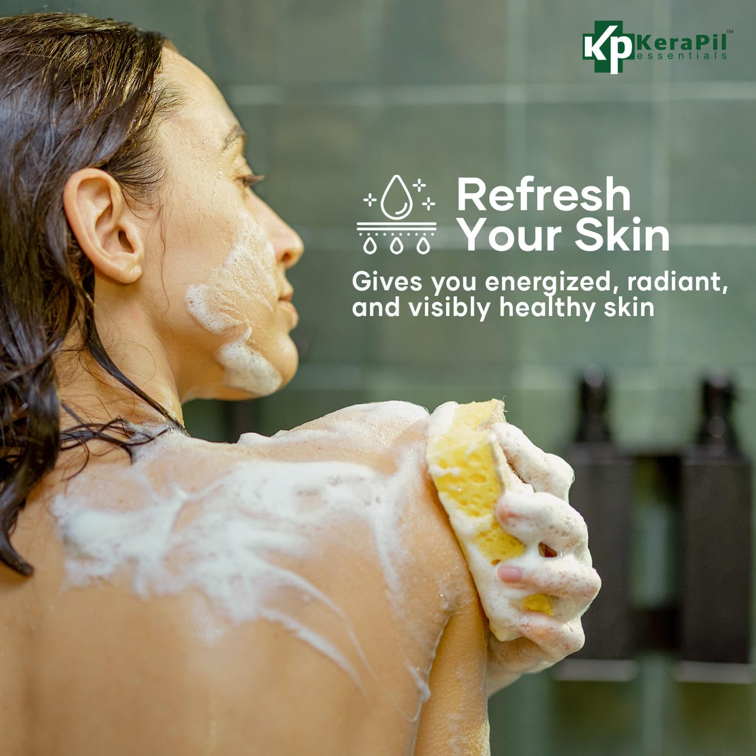 KERAPIL Bacterinyl Tea Tree Oil Body Wash smooth skin after use