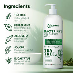 KERAPIL Bacterinyl Tea Tree Oil Body Wash ingredients: tea tree blend