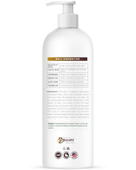 KERAPIL exfoliating body wash used in shower scene during routine.