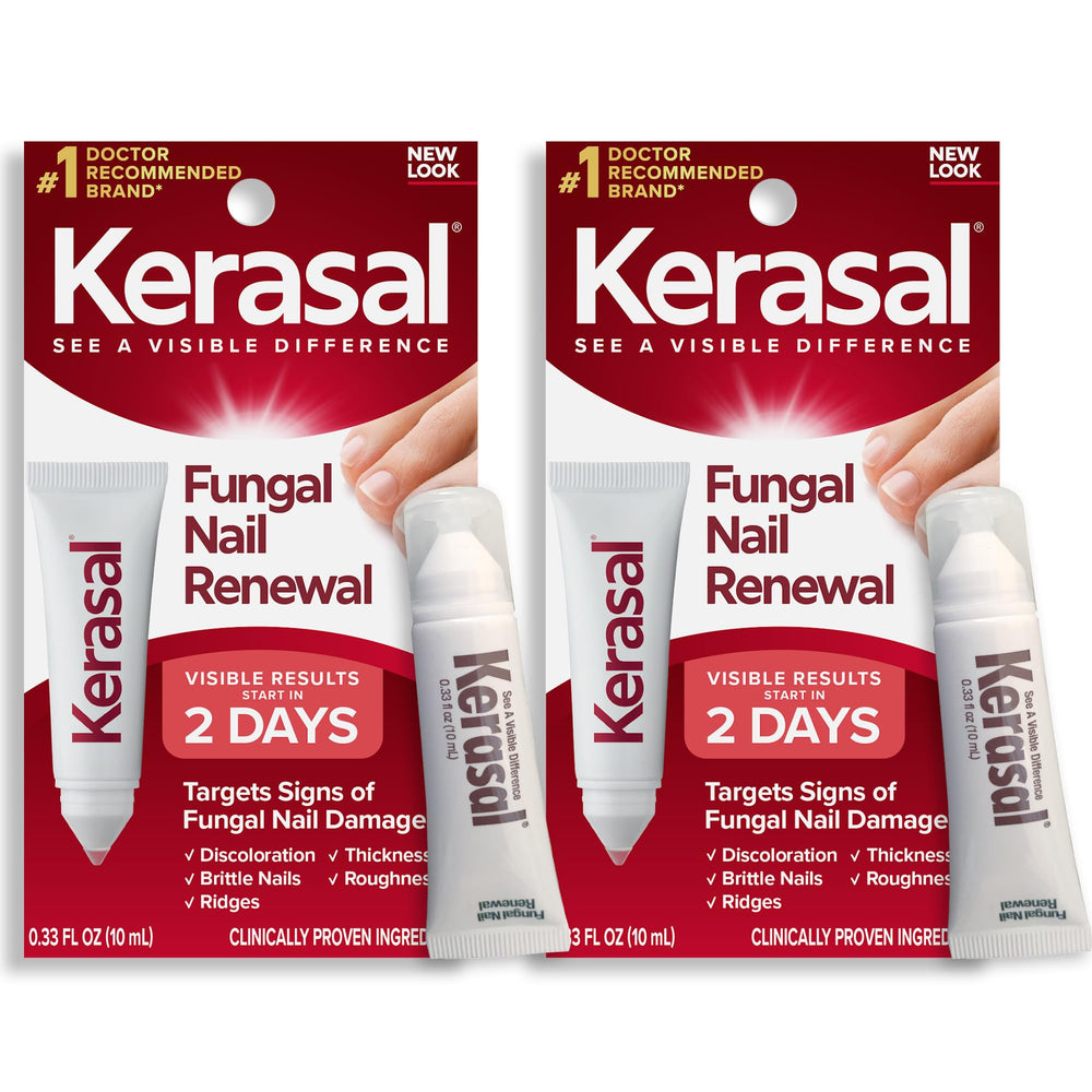 Kerasal Nail Fungus Extra Strength bottle for gentle daily nail repair and hydration.