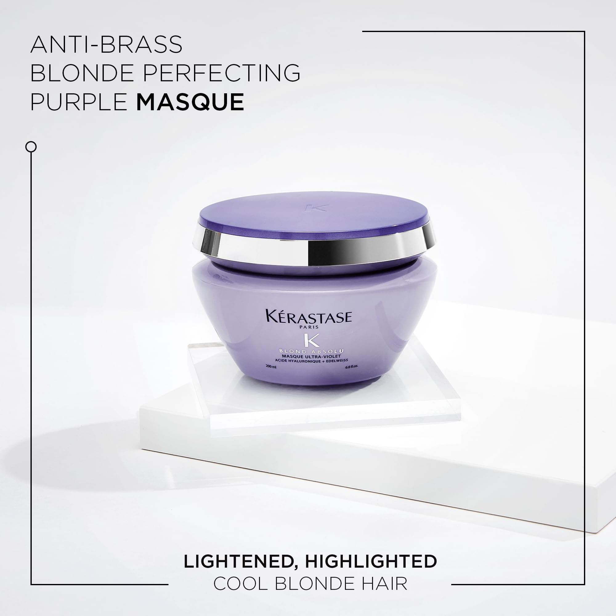 Kerastase Blond Absolu purple pigments disperse to cancel yellow reflections