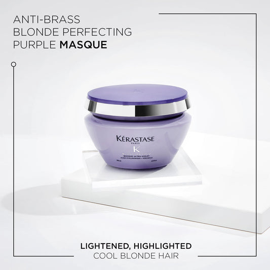 Kerastase Blond Absolu purple pigments disperse to cancel yellow reflections