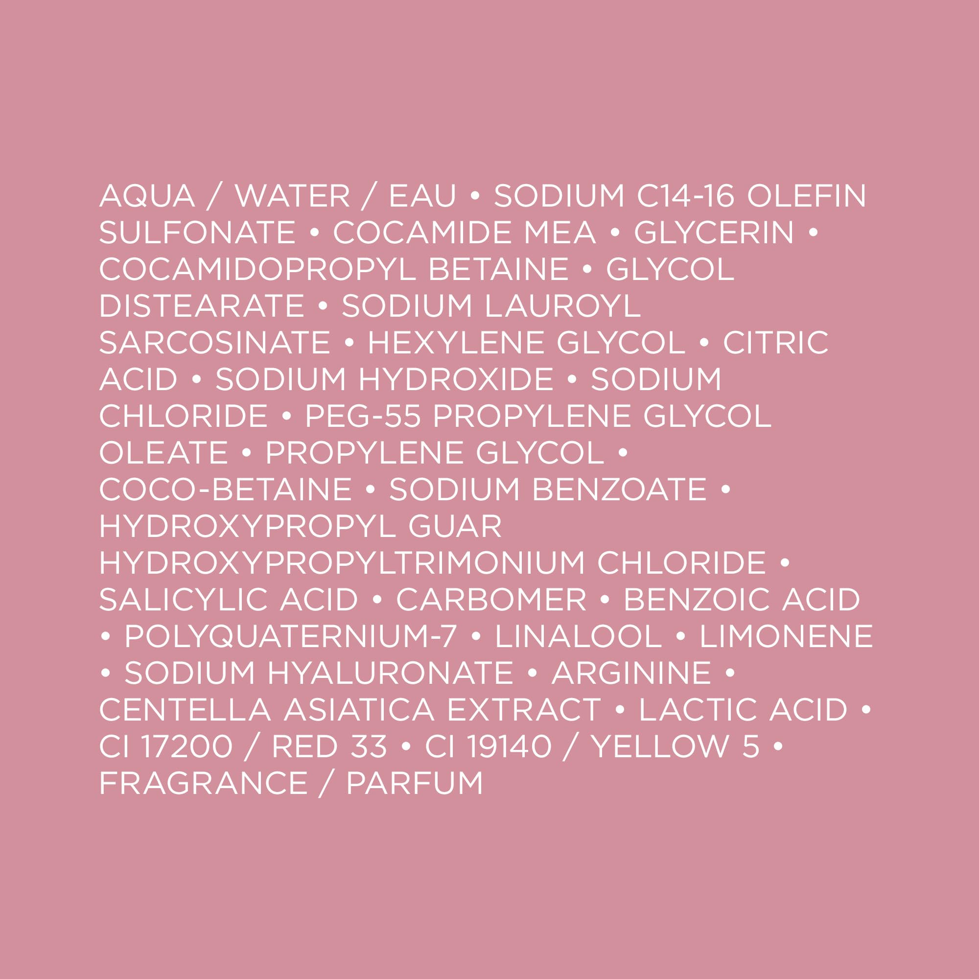 Kérastase Chroma Absolute Chroma Respect shampoo ingredients label highlights glycerin and hyaluronic acid.