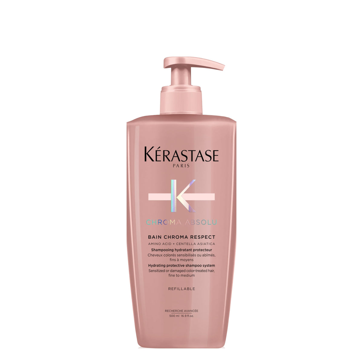Kérastase Chroma Absolute shampoo bottle front for color-treated hair with hydration.