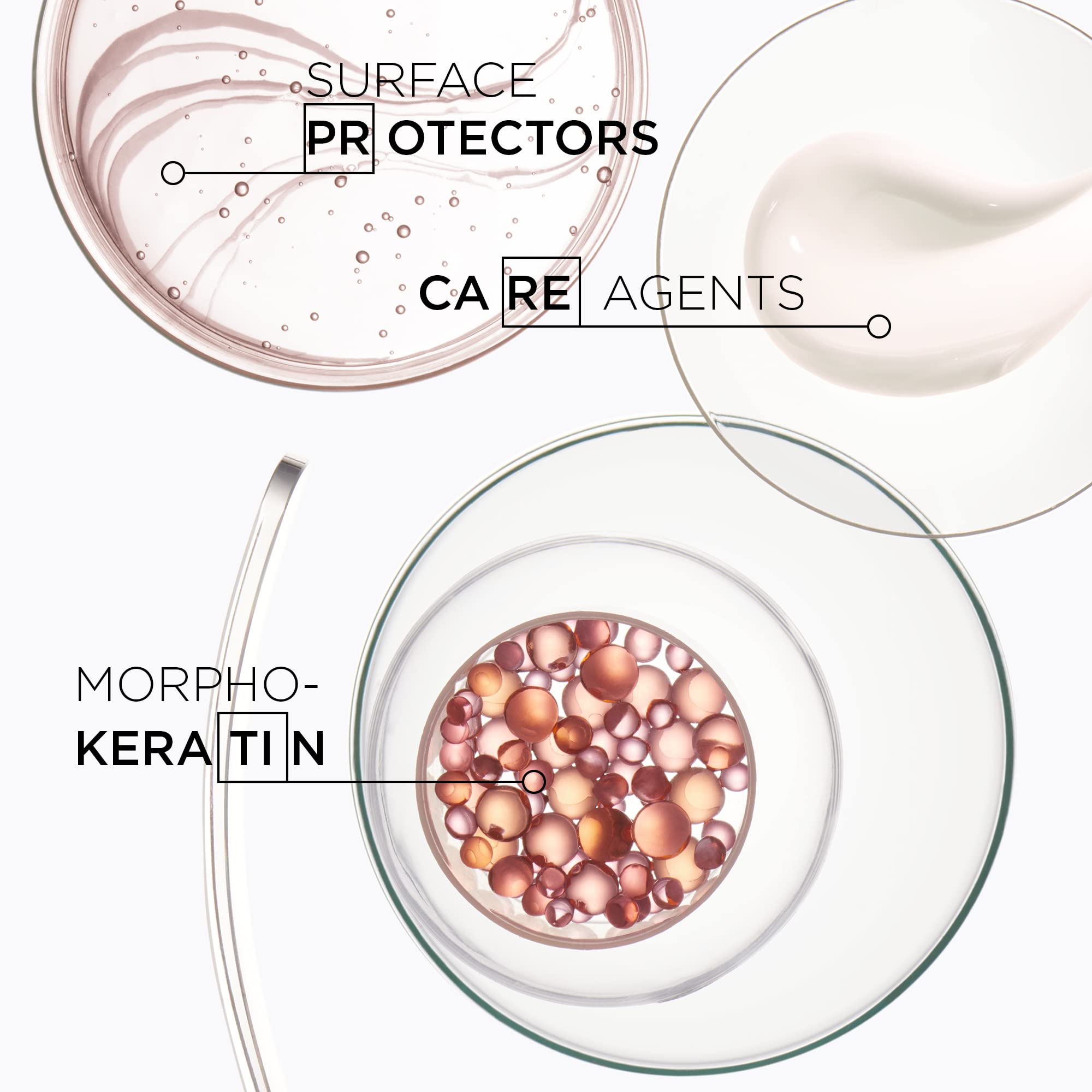 Kerastase Bain Fluidealiste rinse reveals smooth, frizz-ready hair after wash.