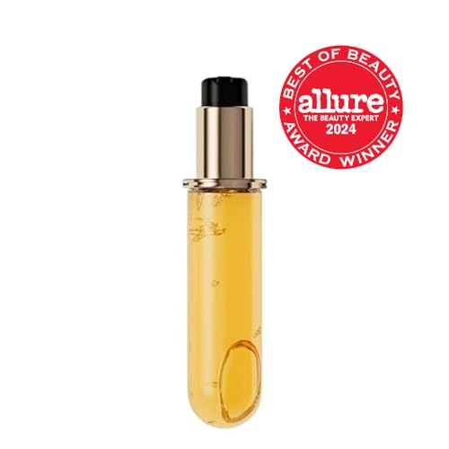 Refillable Kerastase Elixir Ultime bottle with recycled packaging.