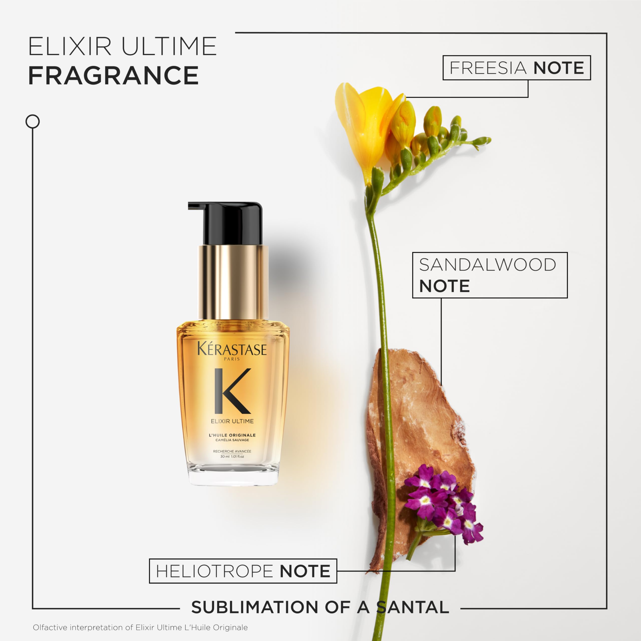 KÉRASTASE Elixir Ultime smoothing close-up of silky hair
