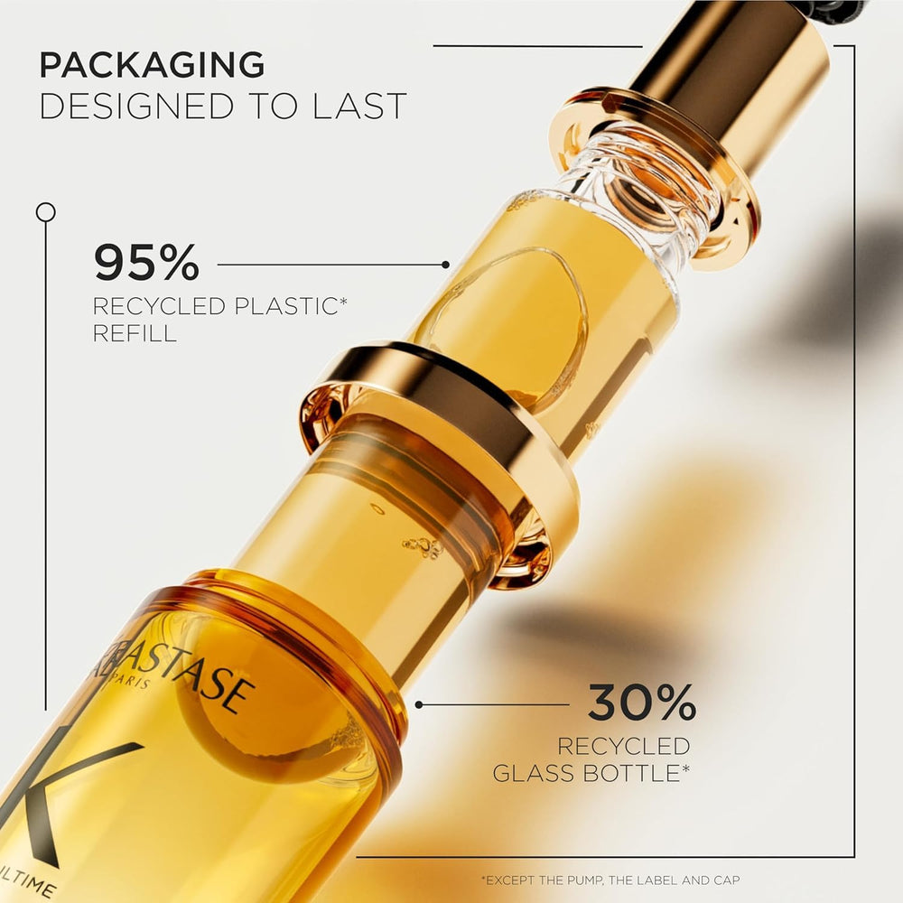 KÉRASTASE Elixir Ultime travel-size packaging on vanity display