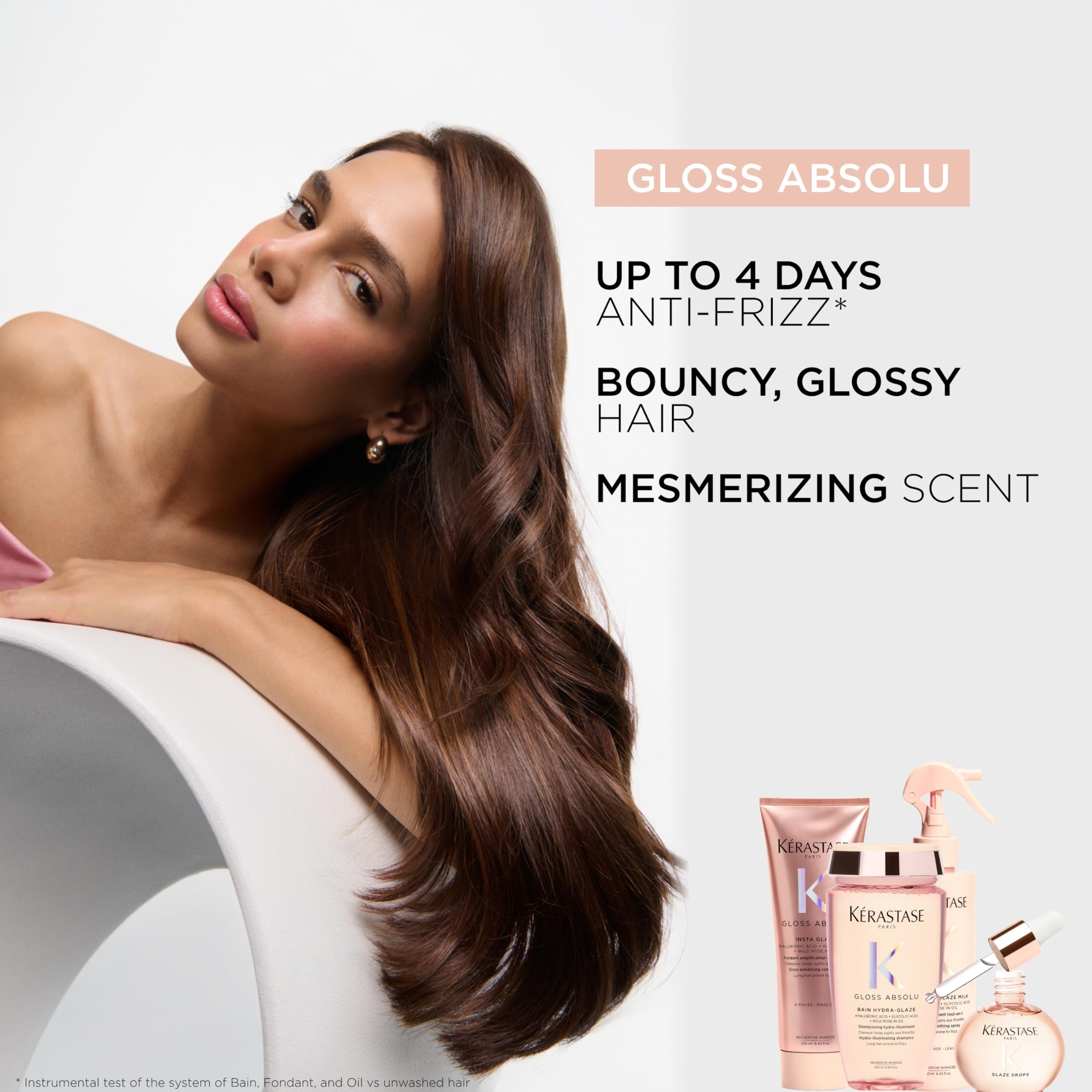 Kerastase Gloss Absolu Glaze Milk cream-like texture with silky finish.