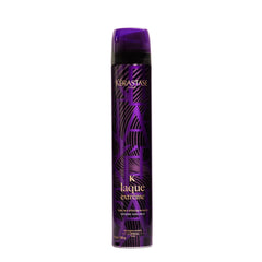 KÉRASTASE Laque Extreme bottle with spray demonstrates long-lasting hold and humidity protection.