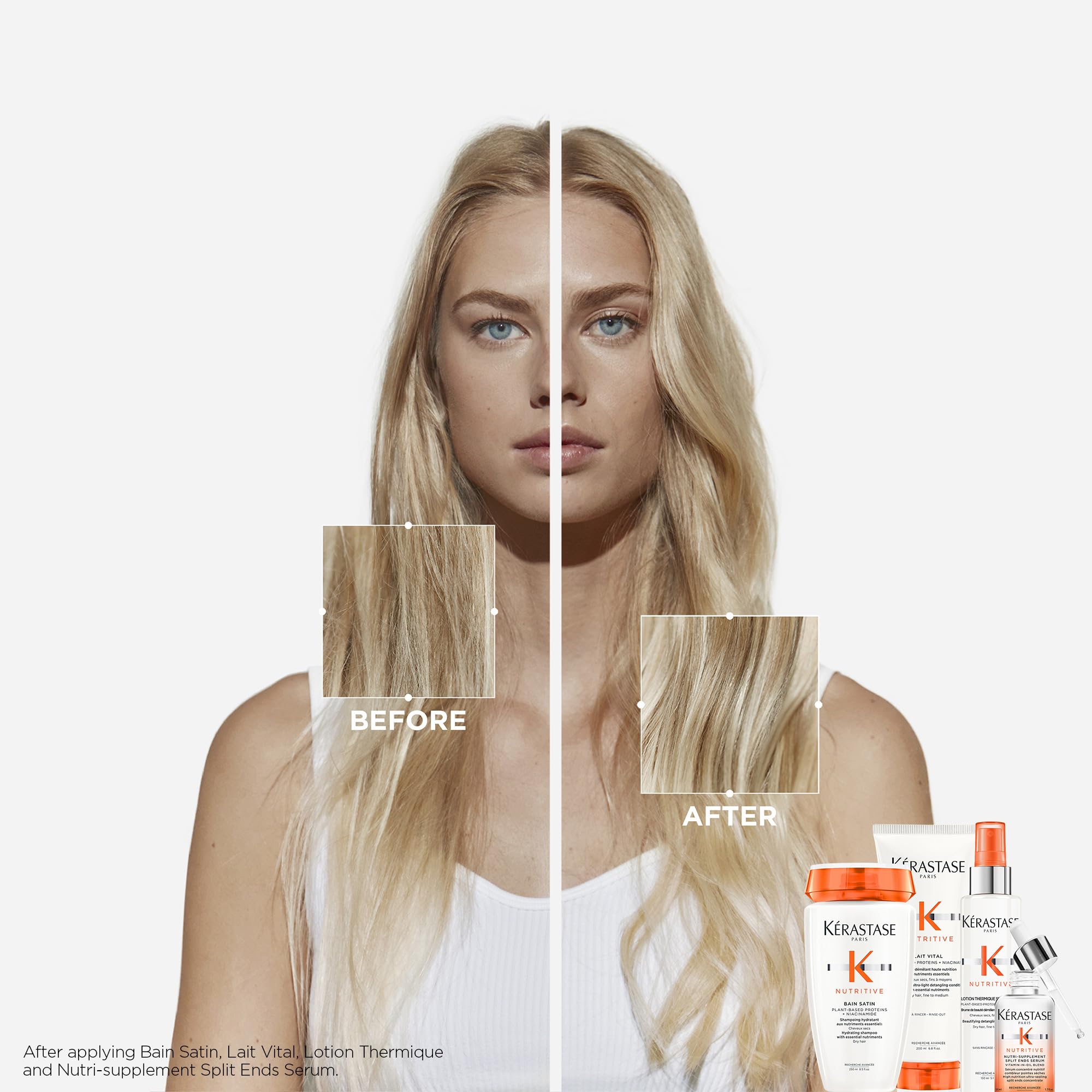 Kerastase Nutritive Lait Vital travel-size tube ready for on-the-go hydration.