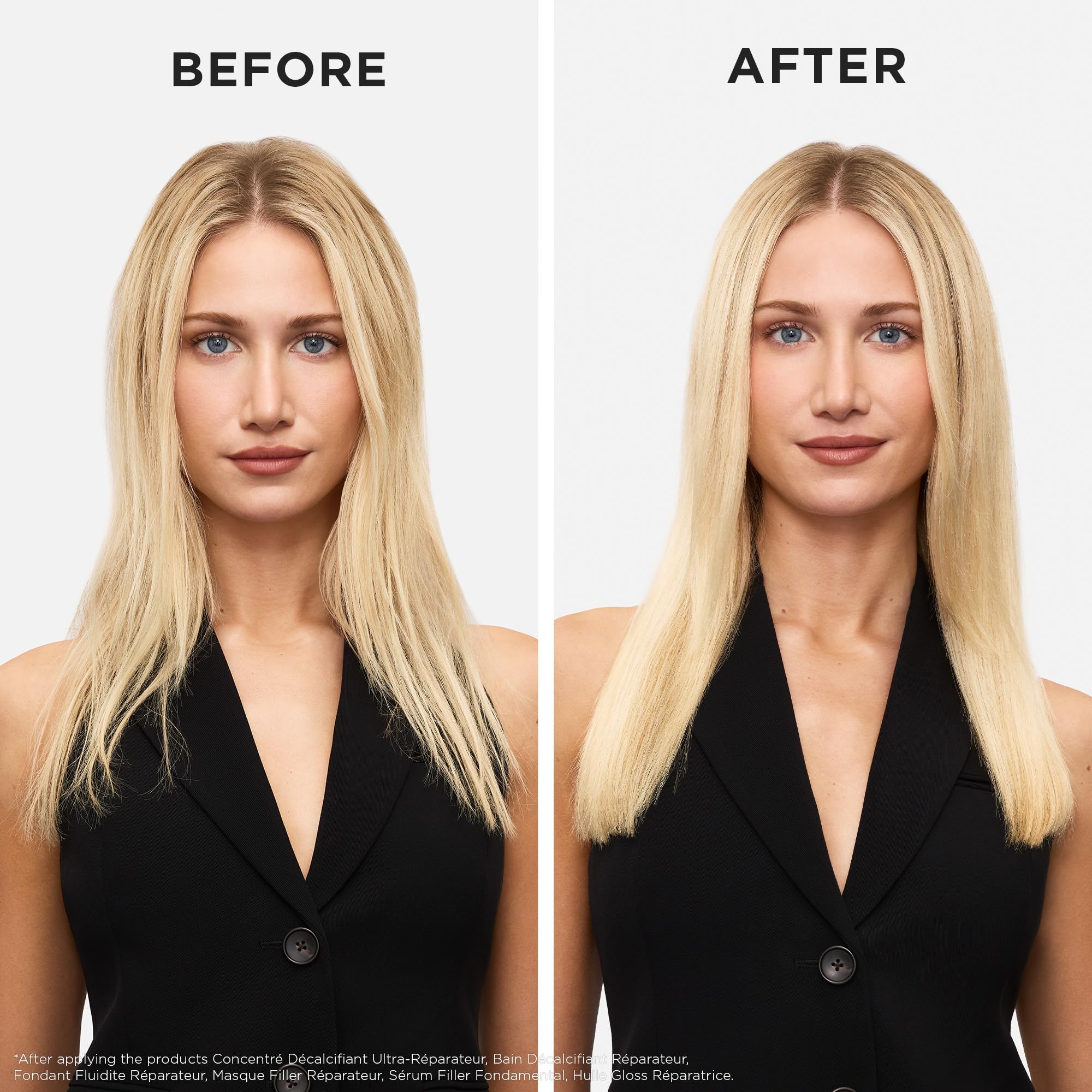 Kerastase Premiere application scene shows massage and even distribution.
