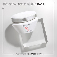 Kerastase Premiere label detail highlighting peptides for stronger, smoother strands.