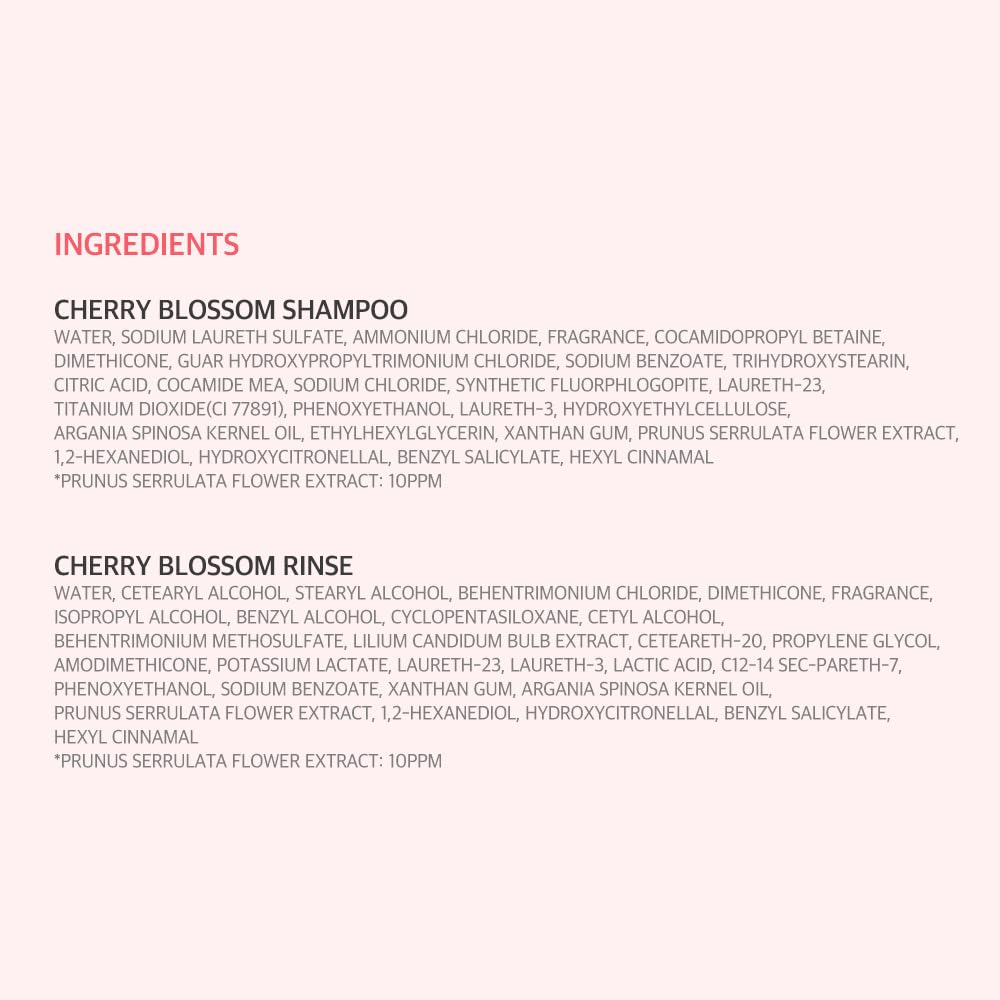 Kerasys Cherry Blossom Conditioner bottle on shelf suggesting easy styling routine.