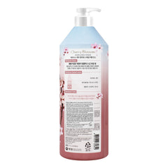 Kerasys Cherry Blossom hair after use shows smooth, manageable results.