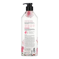 Kerasys Lovely and Romantic Perfumed Shampoo pour action for easy distribution.