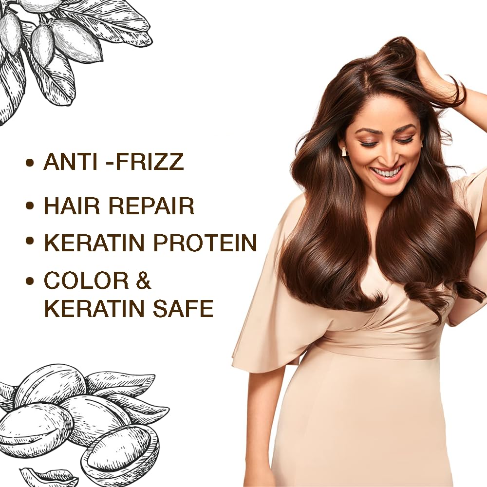 KERATIN BAR Organic Shampoo wet hair scene shows cleansing without stripping oils