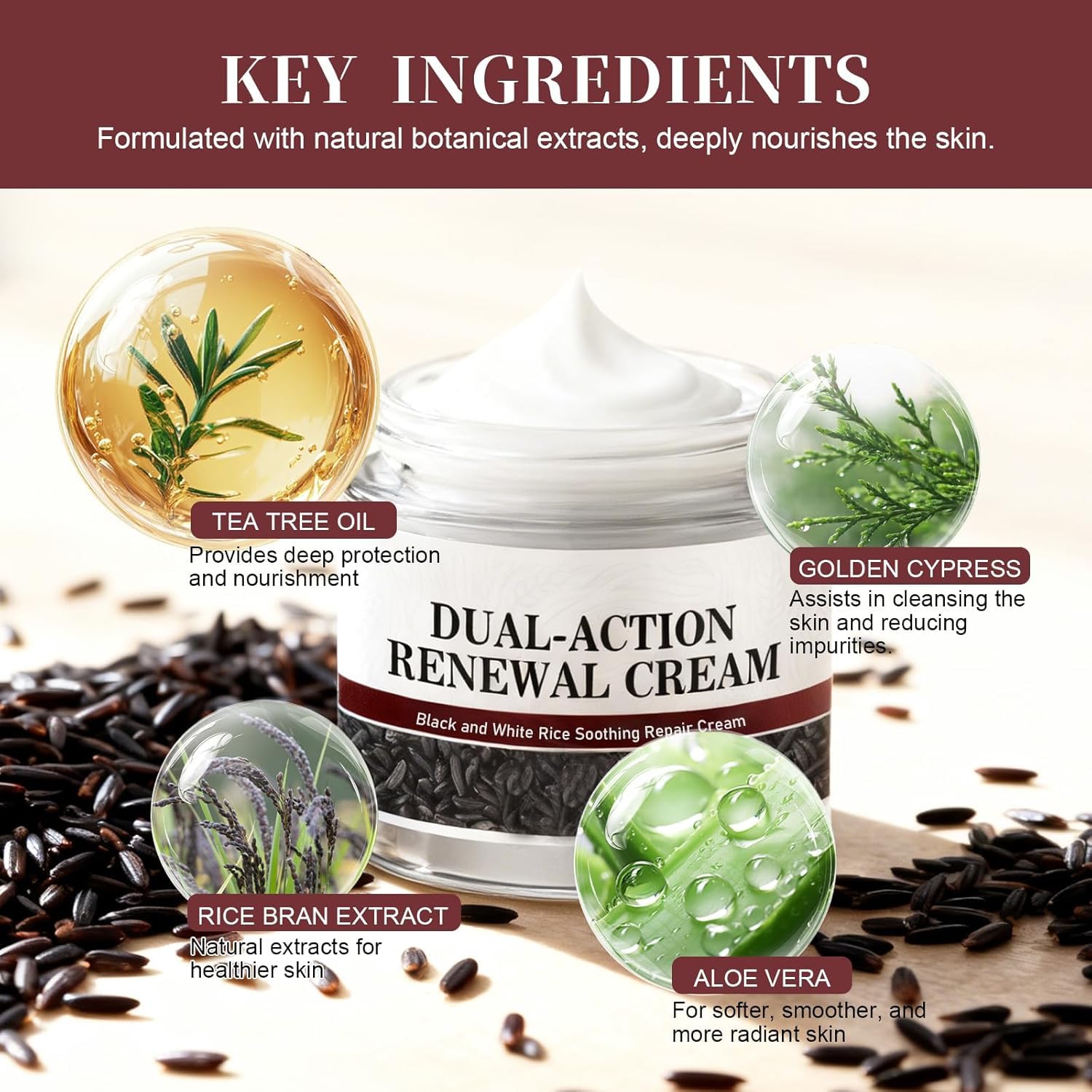 Keratin Erase cream with natural ingredients suited for all skin types
