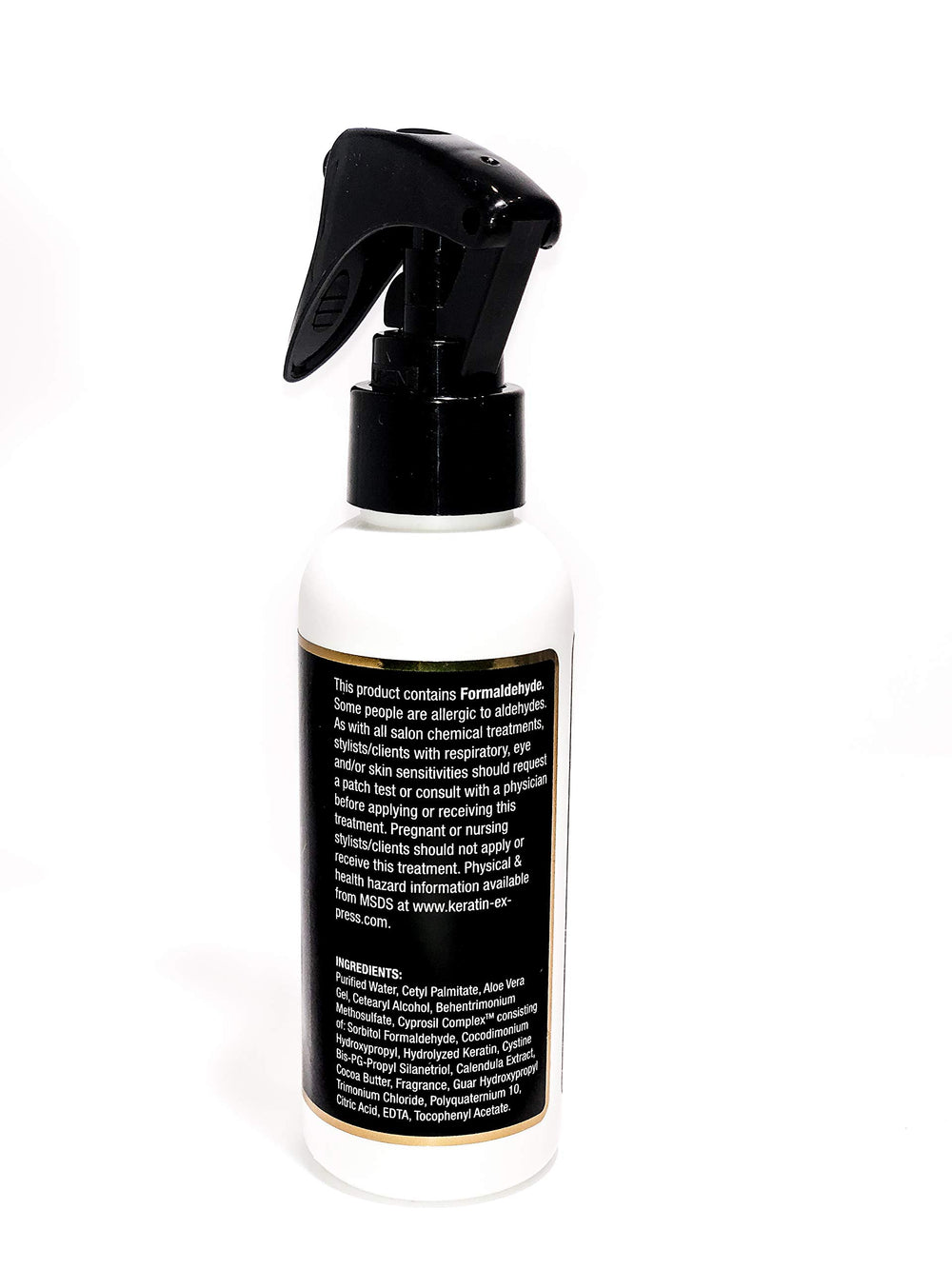 Application process showing quick 60-minute treatment with Keratin Express.