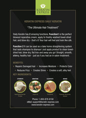 Keratin Express Daily Color-lock support; helps preserve color between washes.
