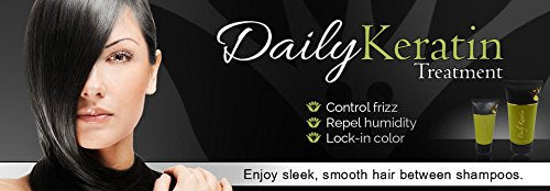 Keratin Express Daily Sleek finish; promotes a polished look between shampoos.