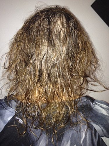 Hair after treatment with smoother, controlled shine.