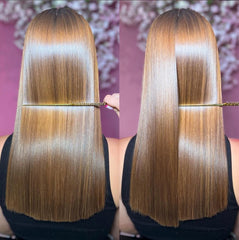 KERATIN RESEARCH application scene guides users through simple steps for smooth results.