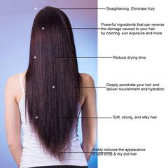 KERATIN RESEARCH Easy at-home application promotes daily smooth hair